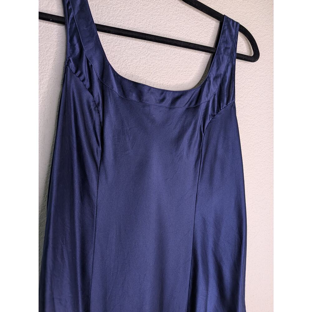 Victoria's Secret 100% Silk Y2K Blue Lingerie Slip Elegant M - Picture 3 of 4